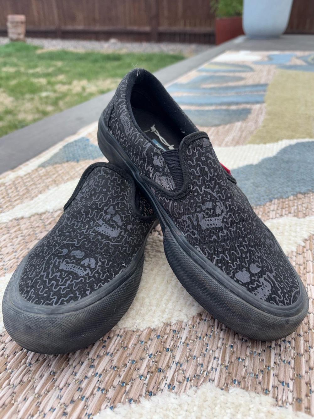 Vans x Sketchy Tank Reflective Black Slip-On Unisex Loafers